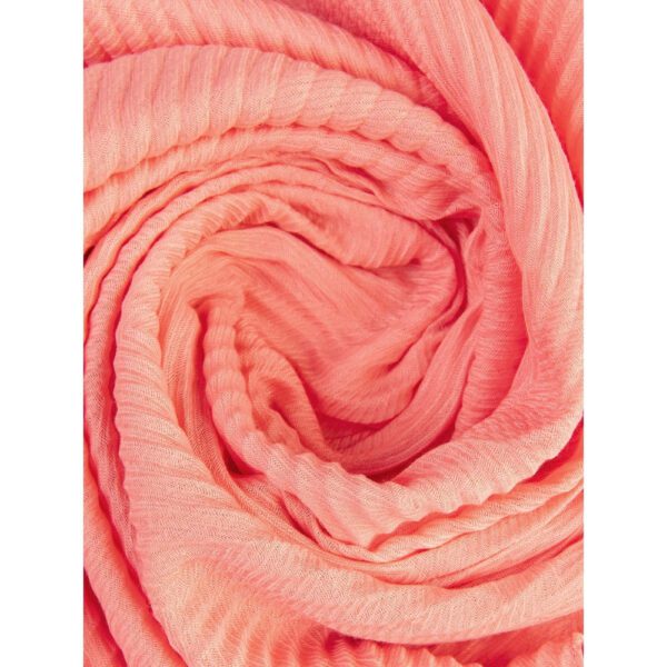MR Pink Dyed Viscose Scarf with Tassels - Image 3