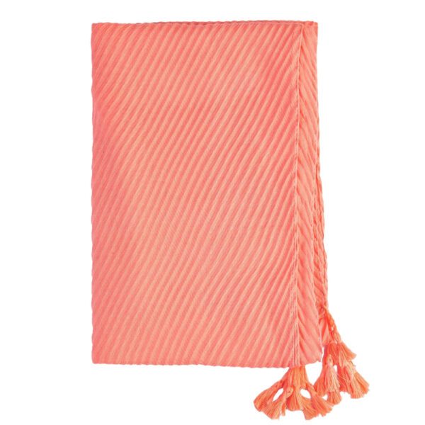 MR Pink Dyed Viscose Scarf with Tassels