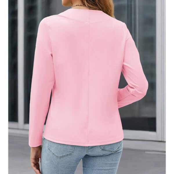 Women Plus Size Casual Blazer Open Front Long Sleeve Work Office Cardigan Jackets - Image 8