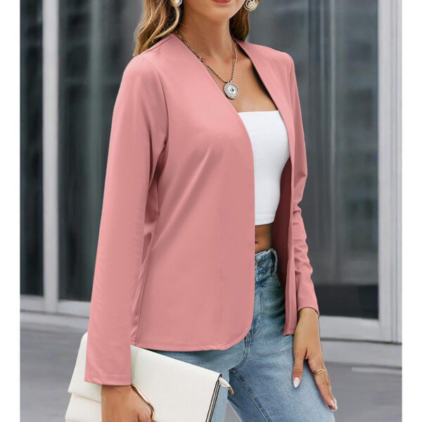 Women Plus Size Casual Blazer Open Front Long Sleeve Work Office Cardigan Jackets - Image 9